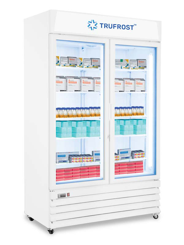 Trufrost - VF - 1000 NF - Two  Door No Frost Visi Freezer With 2 Compressors