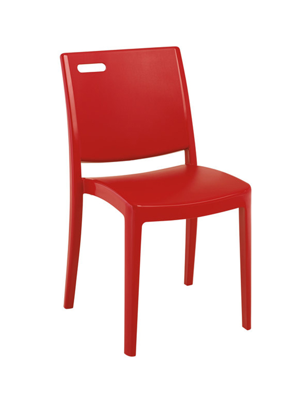 Sprinteriors – Apple Red Stacking Resin Chair