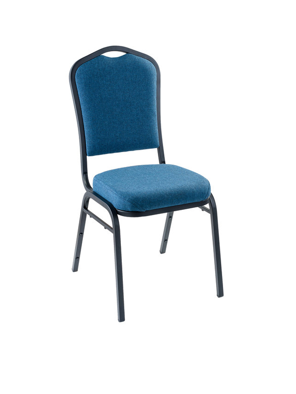 Sprinteriors - Blue Fabric Stackable Chair with Padded Seat
