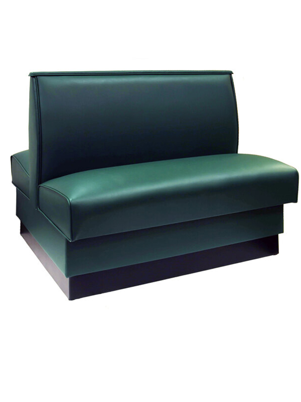 Sprinteriors - Forest Green Plain Double Back Fully Upholstered Booth