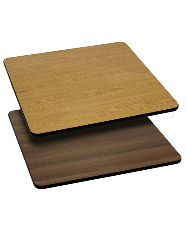 Sprinteriors - Natural-Walnut Reversible Laminated Square Table top
