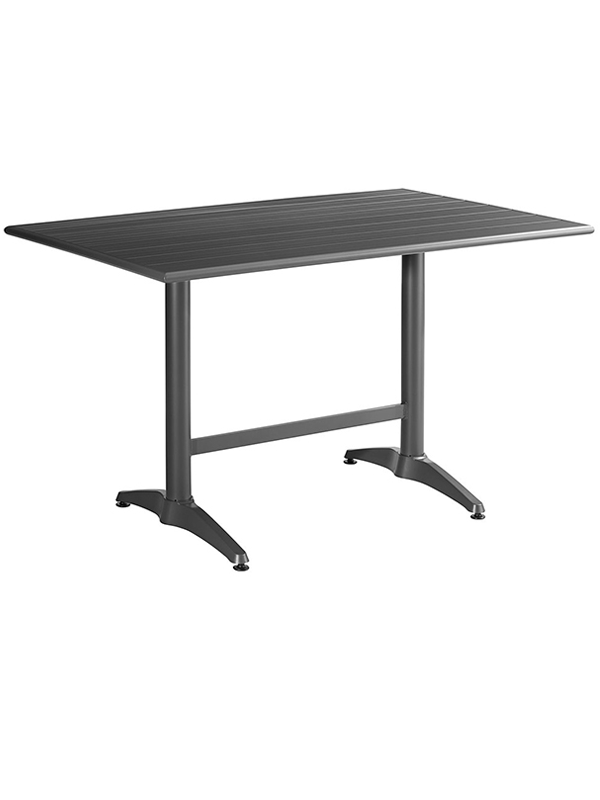 Sprinteriors - Matte Gray Powder Coated Aluminum Dining Height Outdoor Table