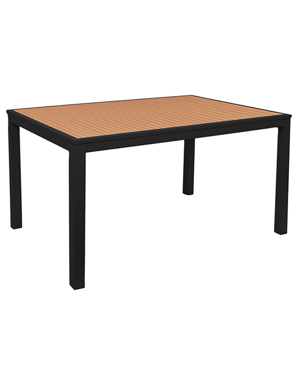 Sprinteriors - Rectangular Black Aluminum Standard Height Table 