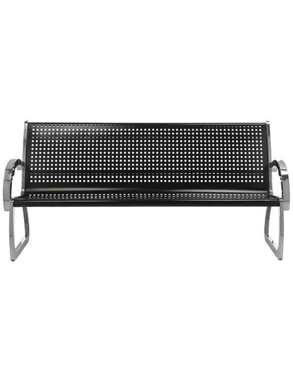 Sprinteriors - Black and Stainless Steel Indoor-Outdoor Bench