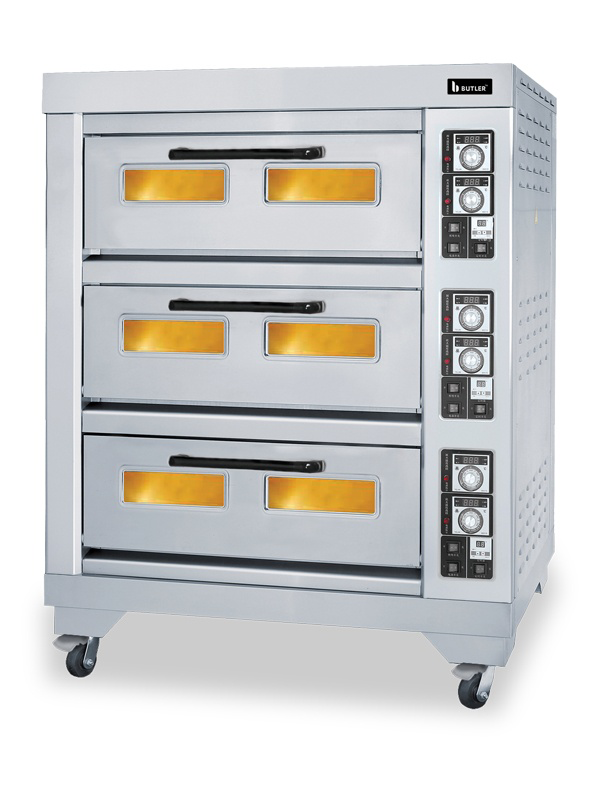 Butler - GDO-3D-6T Premia - Three Deck Gas Oven - 6 Trays
