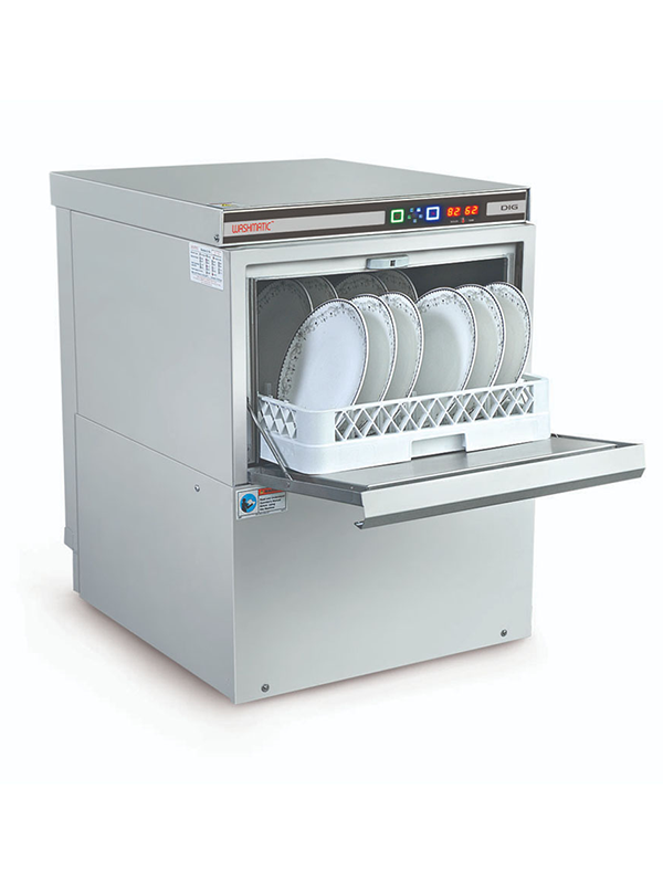 WASHMATIC UNDERCOUNTER GLASS WASHER WITH RINSE INJECTOR 