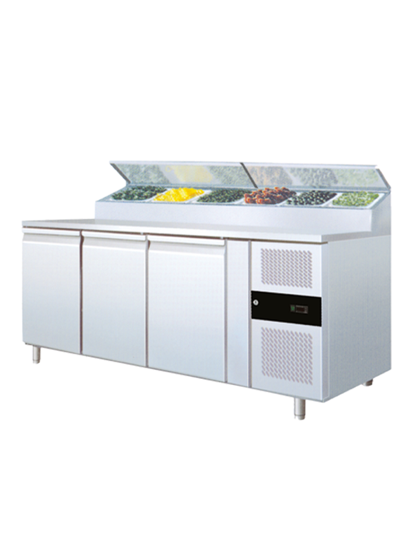 Elanpro - ESH 3000 - 3 Door Salad Counter with Prep Table