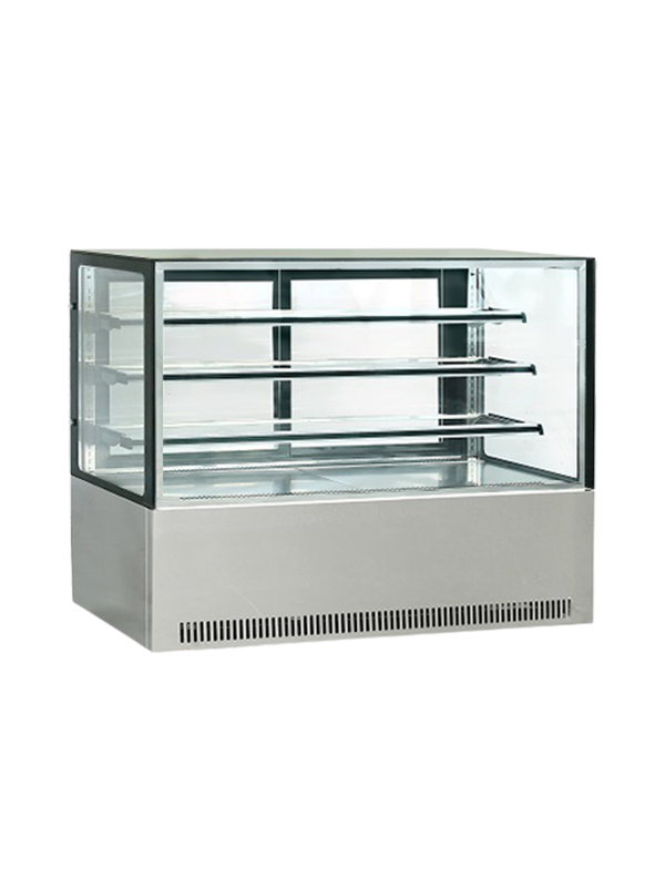 Elanpro - EDC 900F3-A - SS Refrigerated Cake, Pastry Flat Glass Showcase  