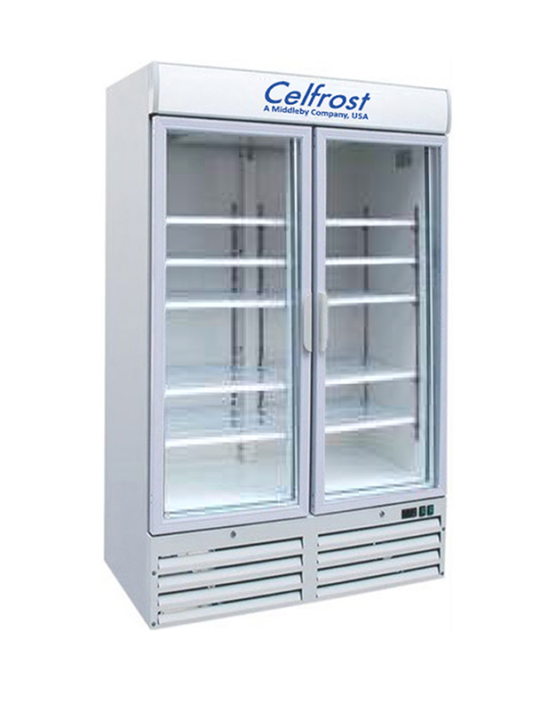 Celfrost - NFG 1000A - Two Door Upright Showcase Freezer