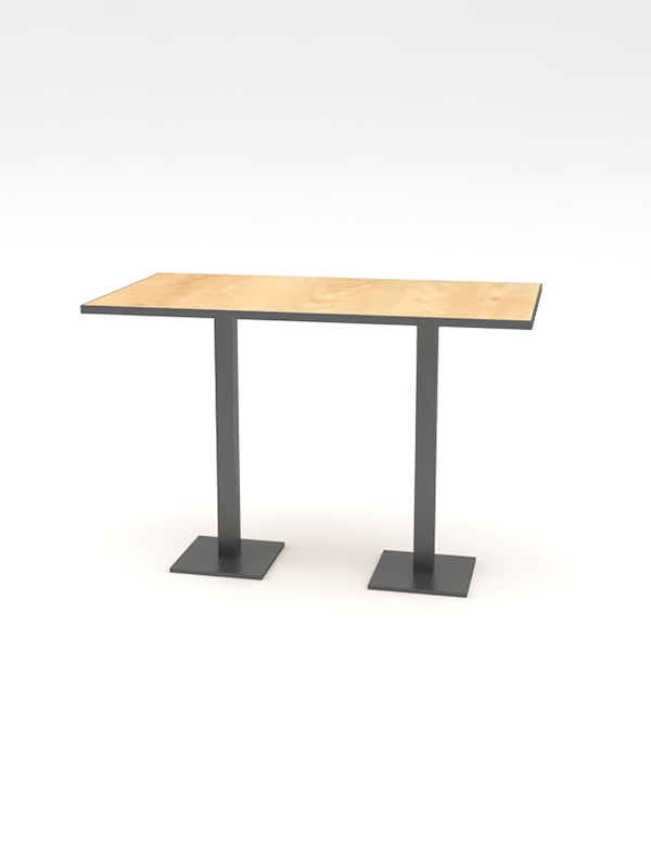 Rectangle Rustic Wood Laminate Table