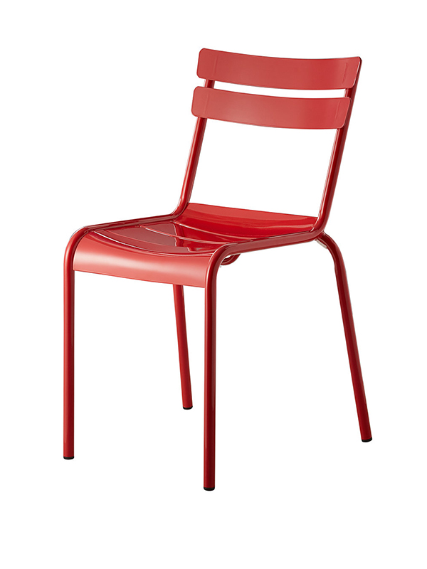 Sprinteriors - Red Powder Coated Aluminum Side Chair