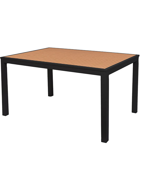 Sprinteriors - Rectangular Black Aluminum Standard Height Table 