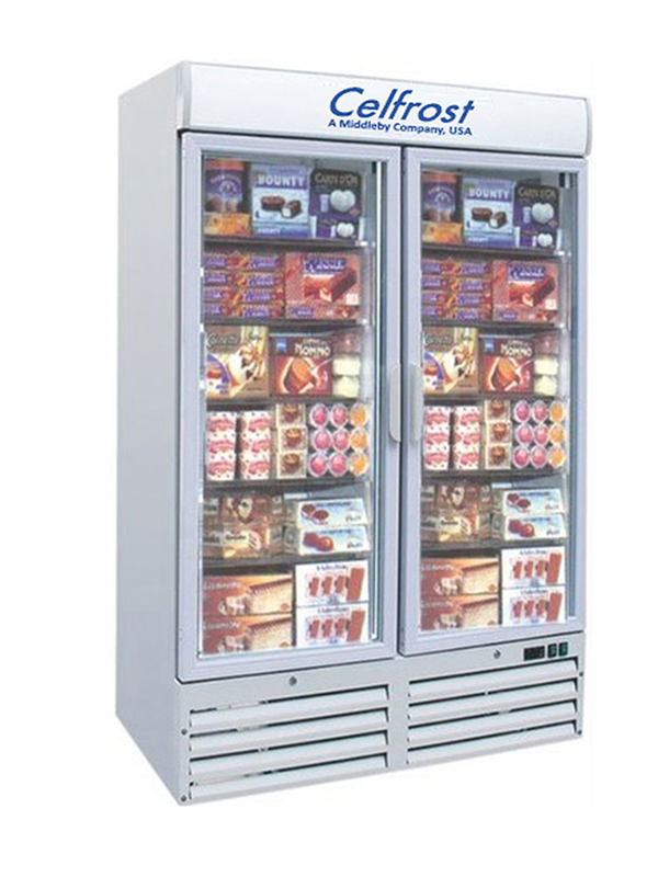 Celfrost - NFG 1000A - Two Door Upright Showcase Freezer