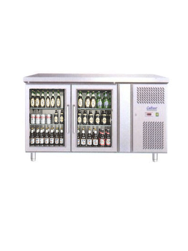 Celfrost - GN 2100TNG - 2 Glass Door Undercounter Refrigerator