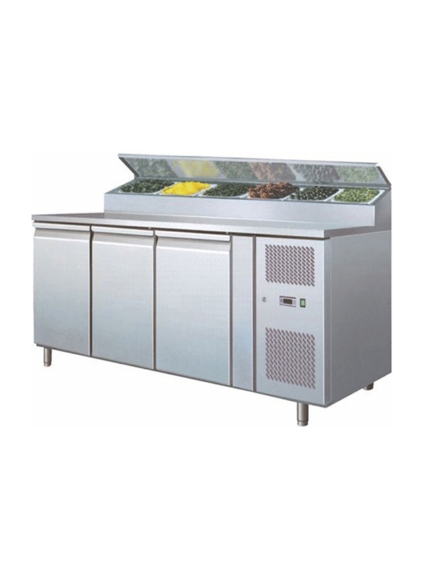 Celfrost - SH 3100 - 800 - 3 Door Refrigerated Prep Counter ( ventilated )