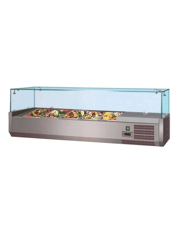 Celfrost - VRX 1400 ( Glass ) - Counter Top Saladette 