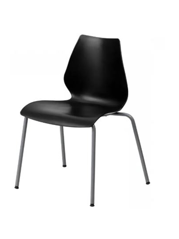 Sprinteriors – Black Stack Chair with Lumbar Support