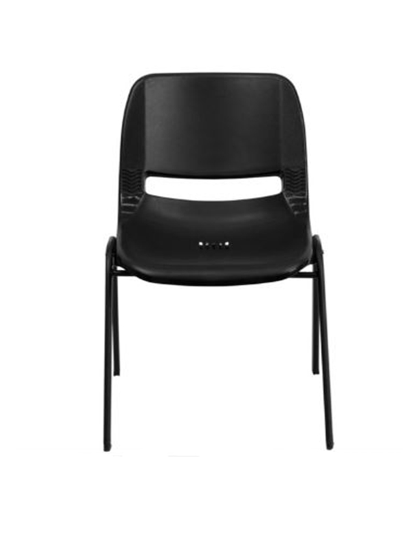 Sprinteriors - Black Ergonomic Shell Stack Chair