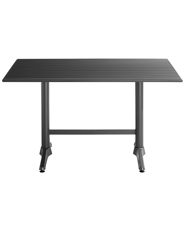 Sprinteriors - Matte Gray Powder Coated Aluminum Dining Height Outdoor Table