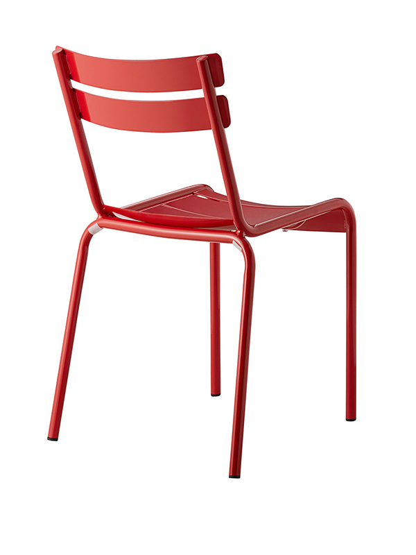 Sprinteriors - Red Powder Coated Aluminum Side Chair