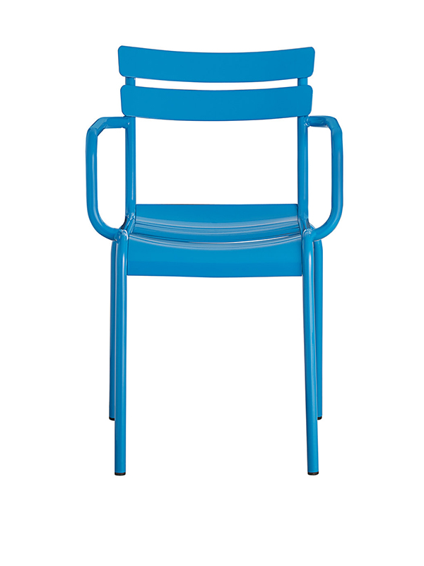 Sprinteriors - Blue Powder Coated Aluminum Outdoor Arm Chair